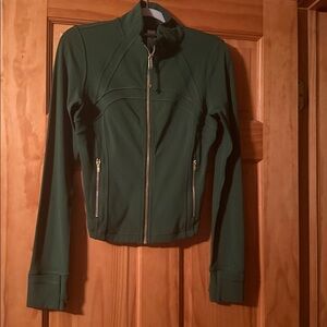 Lululemon Athletica Green - gold Zip-Up Define Jacket Nulu -size 6- new w/o tags